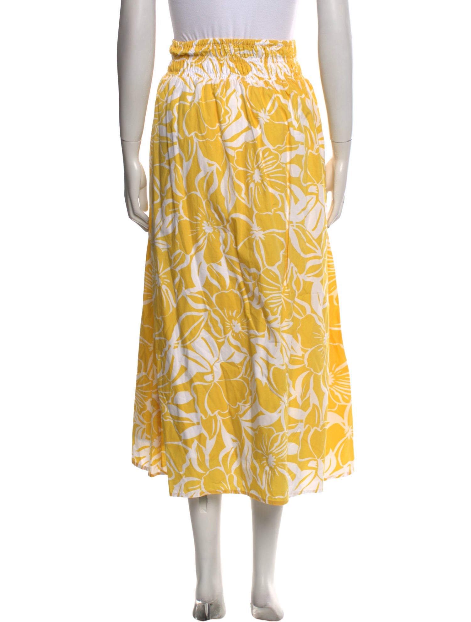 Faithfull The Brand Floral Print Midi Length Skirt